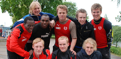 Högby IF-laget vid Götalandscupens Match 1 i Linköping